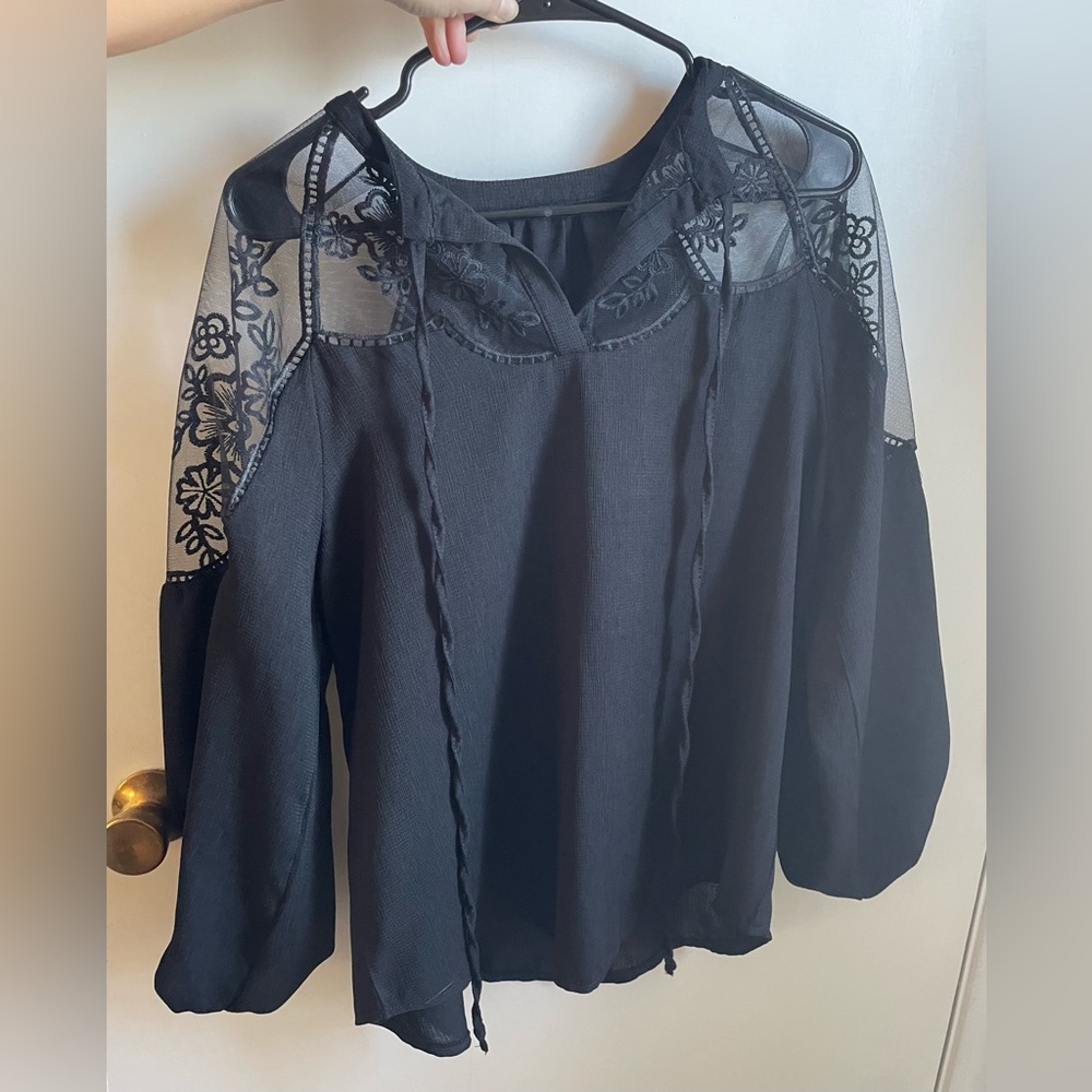 Black Lace Top